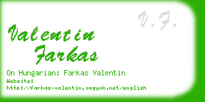 valentin farkas business card